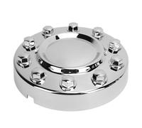 Focket Capuchon de Centre de Roue, Matériau ABS étanche à la Poussière, Capuchon de Moyeu de Roue chromé, Enjoliveur chromé avec Installation Ferme pour 4500 5500 2011 2018 Argent (Avant