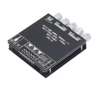 Focket Carte d'Amplificateur Bluetooth, 10 M BT 5 0, Amplificateur 2 1 Canaux, Amplificateur de Caisson de Basses avec Contrôle par Application pour Le Réglage du Nom et du Mot de Passe pour Kit