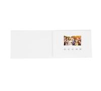 Focket Carte de Voeux Vidéo, Livre Vidéo Personnalisable 720p HD avec Mémoire de 256 Mo pour le Marketing d'anniversaire de Mariage de Noël (Batterie de 400 pouces 500mAh Li ion)