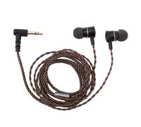Focket Casque Intra-auriculaire, écouteurs filaires Haute fidélité, écouteurs pour Jeux vidéo, Hybrides avec connecteur plaqué Or 3,5 mm et câble en cuivre OFC