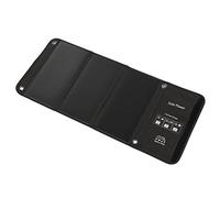 Focket Chargeur de Panneau Solaire, Panneau Solaire Portable 21 W 5 V Double Sortie USB, Housse de Pluie Pliable en PVC Imperméable avec en Silicium Monocristallin pour Téléphone Portable, Tablette,