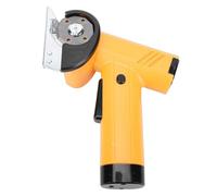 Focket Ciseaux électriques, coupee-carton électrique sans Fil Rechargeable, coupee-boîte Portable Léger avec Lumière LED et Affichage, Lames, Câble USB pour Tapis, Cuir, Tissu (YELLOW)