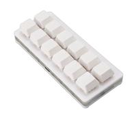 Focket Clavier Programmable, Macropad Mécanique échangeable à Chaud à 12 Touches, Clavier de Jeu à Une Main avec Fonction de Mémoire d'éclairage RVB, Câble de Type C pour PC OS X Pi (White)