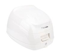 Focket Coffre arrière étanche en ABS de 32 litres pour Moto, Coffre de Rangement verrouillable, Top Case avec Dossier, Universel, adapté aux Casques et Bagages (White)