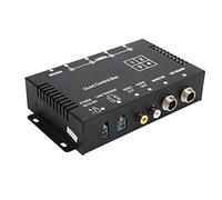 Focket Commutateur Vidéo de Voiture, 4 Canaux DC12 V 24 V, Large Tension d'entrée, Protection de sécurité, Répartiteur Vidéo de Voiture à 4 Canaux, Boîtier de Commande de Caméra de Recul avec