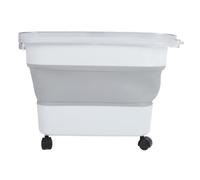 Focket Conteneur de Stockage d'Aliments pour Chiens, Récipient Alimentaire à Air Pliable à l'Air avec Roues pour la Maison et Voyager, Bac d'Aliments pour Chats pour le Stockage des Secs (L)