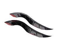 Focket Cornes de Dragon pour Voiture, Modification Créative Accrocheuse des Cornes du Diable, Ajustement Universel, Matériau ABS sans Installation de Perçage pour SUV, Berline, Hayon (BLACK)