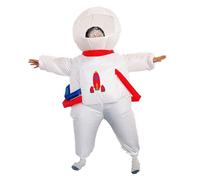 Focket Costume d'astronaute Gonflable, Costume d'astronaute Adulte en Polyester Léger et Imperméable 210T, Gonflable 'astronaute avec Souffleur 'air pour les Fêtes, les Vacances, les événements de