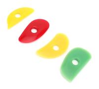 Focket Côtes d'argile en Caoutchouc Souple, Outils de Poterie en Silicone avec 4 Formes pour la Sculpture et le Lissage en Céramique