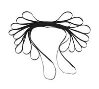 Focket Courroie de Platine Vinyle, Ensemble de 10 Pièces, Résistance à l'usure, Fonctionnement Fluide, Ceinture de Phonographe avec compatibilité Double Face pour Tourne-disques, Lecteurs CD DVD