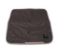 Focket Coussin chauffant portable et doux de 45 x 45 cm (17,71 x 17,71 pouces), en graphène et tissu, à chauffe rapide, avec port USB, pour soulager les douleurs au dos (Café)