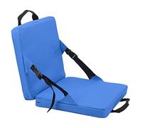 Focket Coussin de siège de Stade, Coussin de Patio Souple et Portable à Haut Dossier, Coussin de Chaise Pliable avec Poche de Rangement, Coussin de siège de Kayak 600D pour la