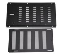 Focket Couvercle d'aération pour vide, couvercle d'aération pour fondations avec registre et grille pour garage ou grenier, s'adapte à une ouverture brute de 16 x 9 pouces