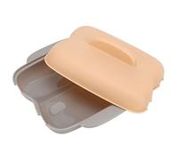 Focket Cuiseur Vapeur à Maïs pour -ondes, BPA, Cuit Simultanément 2 Maïs sur les Plateaux en épi, Cuiseur Vapeur à avec Poignée, Sortie de Cuisson à la pour Dortoir, Petite Cuisine, Bureau (PINK)