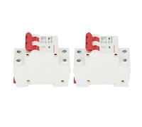 Focket Disjoncteur DC, Disjoncteur Miniature à capacité de Coupure 500 V 2P 40 A 4500 A, Déconnexion Solaire DC avec Protection contre les Courts-circuits de Surcharge pour Système Solaire