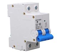 Focket Disjoncteur de Circuit Miniature, Coquille de Protection contre la Surcharge DC 500V 2P avec une capacité de Rupture 4KA pour le Système Solaire PV (25A)