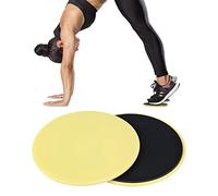 Focket Disque de Fitness, Curseur de Glissement de Stabilisation de Base pour Entraînement Complet du Corps avec Utilisation Multiproface pour Conditionnement de la Balise de Danse de Yoga de (YELLOW)
