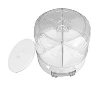 Focket Distributeur de Céréales de Comptoir, Rotatif à 360 °, 6 Grilles Hermétiques, Récipient de Stockage de Riz de Grande capacité de 13,2 Lb, Distributeur de Céréales avec Sortie en un pour le