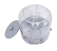 Focket Distributeur de Céréales de Comptoir, Rotatif à 360 °, 6 Grilles Hermétiques, Récipient de Stockage de Riz de Grande capacité de 13,2 Lb, Distributeur de Céréales avec Sortie en un pour le