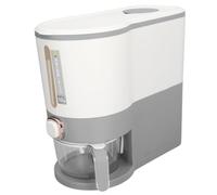 Focket Distributeur de Riz, Récipient de Riz en PP de qualité Alimentaire à Double Fermeture étanche à la Poussière, Distributeur de Grains avec Tasse de pour, Maïs, Soja, Haricots, Orge (Grand