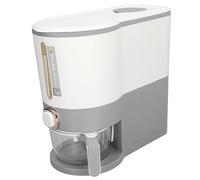 Focket Distributeur de Riz, Récipient de Riz en PP de qualité Alimentaire à Double Fermeture étanche à la Poussière, Distributeur de Grains avec Tasse de pour, Maïs, Soja, Haricots, Orge (Petit