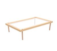 Focket Égouttoir à Pâtes en Bois, Construction en Bois de Hêtre, Design Peu Encombrant, Support de Séchage de Fleurs avec Zone Centrale Respirante pour Pâtes, Fleurs, Fruits, Légumes, Plantes