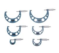 Focket Ensemble de Micromètres Extérieurs, Graduation de 0,01 Mm ± 0,01 Mm, Micromètre Mécanique de Précision, Outil de Machiniste de Précision avec Poignée d'arrêt à Cliquet pour l'ingénierie du