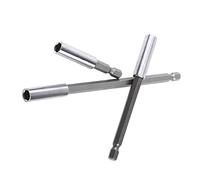Focket Extension du Bit de Perceuse électrique Extension Magnétique 1/4 Pouce Hex avec une Prise Hexiste de 1/4 de Pouce pour les Tournevis électriques Drifts Bits 3PCS 6cm 10cm 15cm