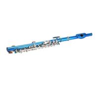 Focket Flûte Piccolo, Cupro Blue E Key Français 6 Trous Flûte Débutant Professionnel Piccolo avec Tournevis Boîte en Cuir PU Outils de Nettoyage pour Débutants