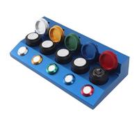 Focket Huileur de Montre, Tasse d'huile de Montre en Métal à 5 Plats avec Kit de Réparation de Bandes à Ressort pour Outils de Lubrifiant d'horloger