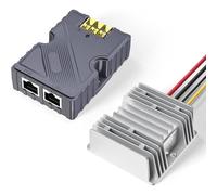 Focket Injecteur Gige Poe, 150W Power Over Ethernet Adaptateur 48V Step UP Converter 12V en 56V avec Protection ESD pour Dish V2 Satellite Network Router Router Ordinateur Portable