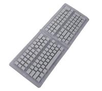 Focket Keycaps de Clavier, 129 Touches PBT Pudding Themedding Translucent Hauteur D'OEM à Deux Couleurs Moulures Keycap Ensemble pour Les Claviers Mécaniques avec Finition Mate Conçue (White)