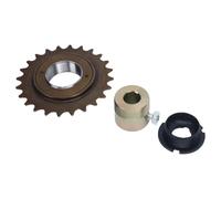 Focket Kit D'Adaptateur de Roue Libre 24 Dents pour Vélo, Remplacement de Volant D'inertie en Acier avec Adaptateur pour la Reconstruction, la Réparation et L'entretien