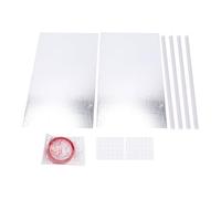 Focket Kit d'isolation AC pour Fenêtre, Panneaux en Mousse EVA en Feuille d'aluminium, Réduction du Bruit pour l'été et l'hiver, Joint Latéral AC avec Garniture Adaptée aux Unités de 5 000 à 22
