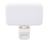 Focket Lampe de Téléphone, 66 Puces LED 2800K à 5600K, 3 Températures de Couleur, 5 Niveaux de luminosité, Lampe Vidéo à Clipser avec Batterie Rechargeable pour Selfie, Vidéoconférence, Vlog