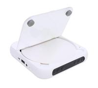 Focket Lecteur CD Portable, 5.3 USB Rechargeable 2000mah Multi Port CD Music Player avec écouteur Filaire pour R RW MP3 WMA (White)