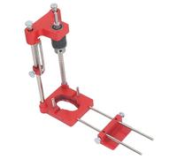Focket Localisateur de Forage de Travail du Bois, Localisateur de Forage Portable Réglable avec de Punch de Précision en Alliage en Aluminium pour l'outil de Modèle de Punch de Trou Projets de