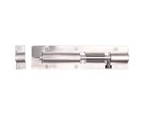 Focket Loquets à Boulon en Barillet, 15,2 Cm en Acier Inoxydable 304 Robuste avec Trou pour Cadenas, Loquets Coulissants Argentés pour Portes, Armoires, Garages et Armoires