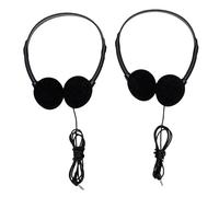 Focket Lot de 10 écouteurs de Classe pour Enfants avec Prise Jack 3,5 Mm, Bandeau Réglable sur l'oreille avec Coussinets en éponge Douce, Câble renforcé de 1,2 M pour écoliers, Enfants et Adolescents