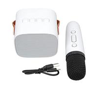 Focket Machine de karaoké, Son Surround HiFi en Un, Haut-Parleur Pleine Fréquence de 57 Mm, Haut-Parleur Bluetooth Portable, Microphone sans Fil avec compatibilité Multi-appareils pour Enfants et