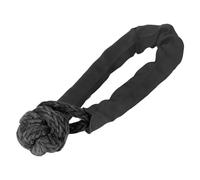 Focket Manille Souple, Corde de Récupération Synthétique de 20 Mm, 41 000 LBS, Corde de Remorquage Légère et Durable avec Manchon de Protection pour Bateau, ATV, UTV, SUV, Camion (Black)