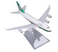 Focket Modèle d'avion, Haute Simulation Taiwan Evergreen 747 Modèle d'avion en Alliage 'Avion Militaire avec Présentoir pour la Collection de Bureau à Domicile Adultes Enfants Cadeau