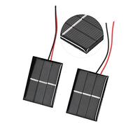Focket Module de Panneau Solaire 1,5 V 2 V 2 PCS 43 X 55 Mm avec Bourse D'éclairage à Faible éclairage pour la Rue D'éclairage et de publicité Extérieure
