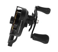 Focket Moulinet de Pêche sur Glace en Ligne, 3+1 Roulements à Billes, Rapport de Transmission 3:1, Contrôle Magnétique de la Vitesse de Descente, Bobine en Aluminium Usinée CNC (Main Droite)