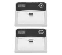 Focket Pack de Batterie Rechargeable pour Contrôleur Pro, 12 Heures de Jeu sans Fil, Affichage de Puissance LED, Chargeur de Contrôleur Portable, Batterie de Jeu avec capacité de 2000 MAh (2 pièces)