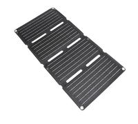 Focket Panneau Solaire Portable, Chargeur Solaire Pliable Monocristallin 80W avec Double Sortie USB pour les Voyages de Pêche en Camping RV