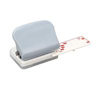 Focket Perforatrice 3 Trous, capacité de 5 Feuilles, Diamètre de Trou de 5, Mm, Perforatrice à Trois Trous avec Poteau de Positionnement et Règle pour Classeurs B5 A5 A6 A7 A4
