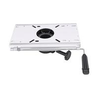 Focket Piédestal de Siège de Bateau, Glissière de Siège de Bateau en Aluminium Solide, Curseur de de avec Bouton de Verrouillage de Rotation, pour Les Amateurs