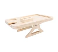 Focket Plateau de Bras de canapé, Table Accoudoir de canapé Pliable avec Support de Tasse de Téléphone Rotatif 360 pour Les Accoudoirs de de Salon