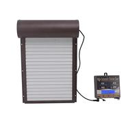 Focket Porte Automatique de Poulailler, Matériau en Aluminium alimenté par Batterie Solaire, Ouvre-Porte Automatique de Poulet étanche à l'épreuve des Prédateurs, de Poulet avec Capteur de Lumière